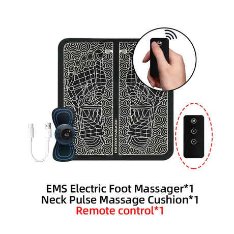 Foot Massager Ems Electric Pad Feet Acupoints Relax