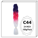 Synthetic Long Jumbo Ombre Braiding Hair For Women