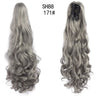 Synthetic Long Wavy Claw Clip On Ponytail Drawstring