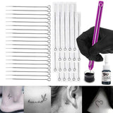 Tattoo Hand Poke And Stick Kit Supply