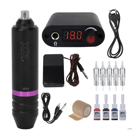 Tattoos Machine Kit Digital Screen Tattoos Power Supply