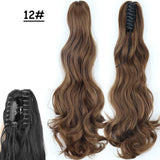 Synthetic Claw Clip On Ponytail Hair Extensions Long