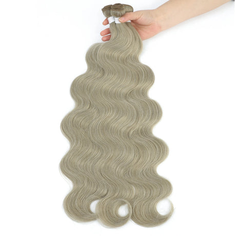 White Body Wave Hair Bundles Synthetic Natural Weave