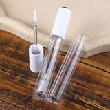 Clear Wand Lip Gloss Tube White Cap