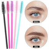 Disposable Mini Mascara Wands Applicator White Handle Eyelash