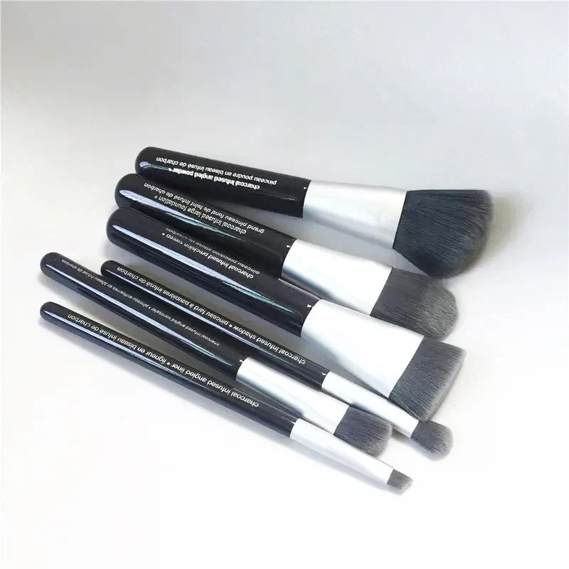 Deluxe Charcoal Antibacterial Makeup Brushes -