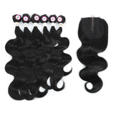 Tress Body Wave Hair Bundles With Middle Part