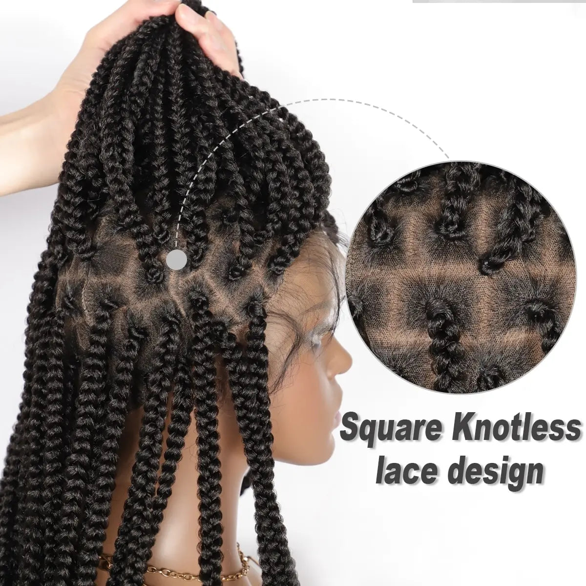 Kalyss Full Double Lace Braided Wigs