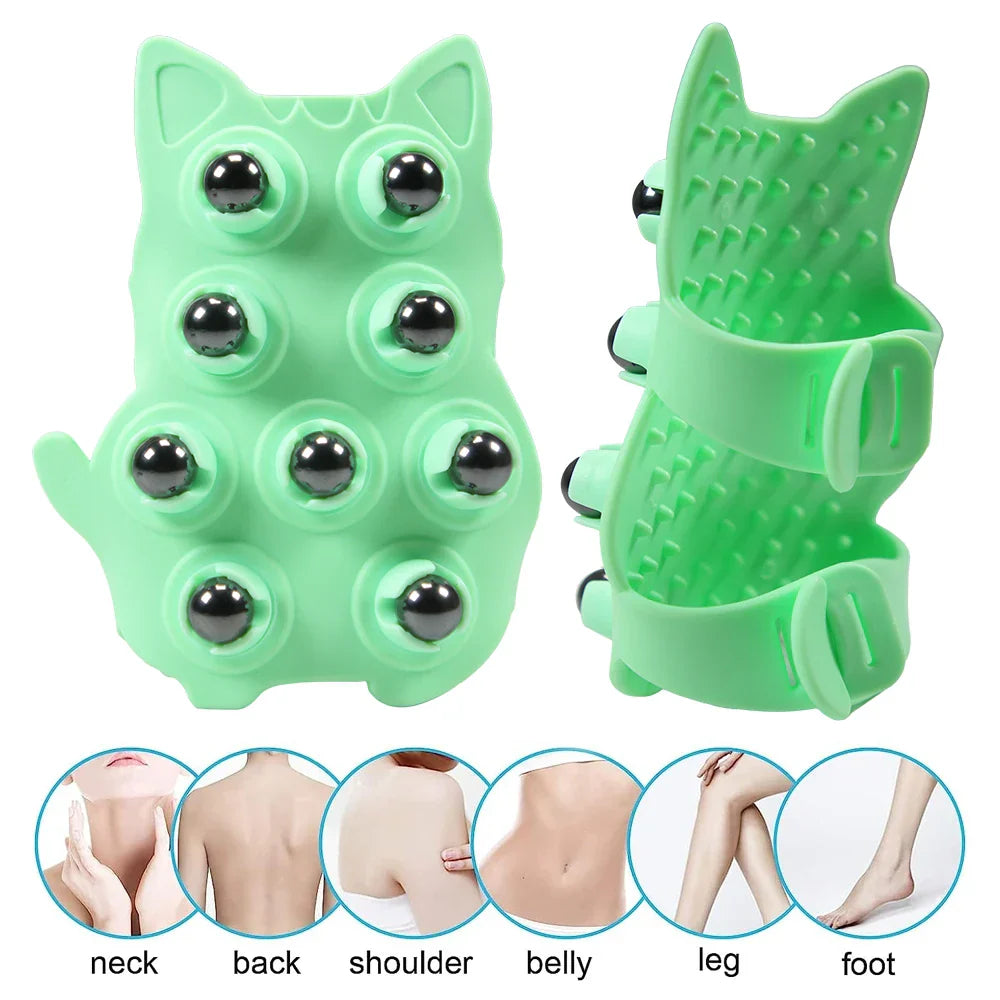 Portable Roller Ball Massage, Glove Muscle Relax Slimming