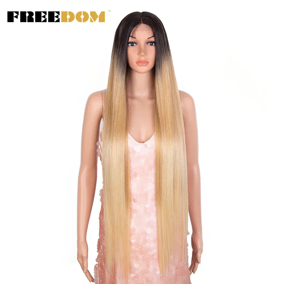 Freedom Synthetic Lace Front Wigs For Women Straight