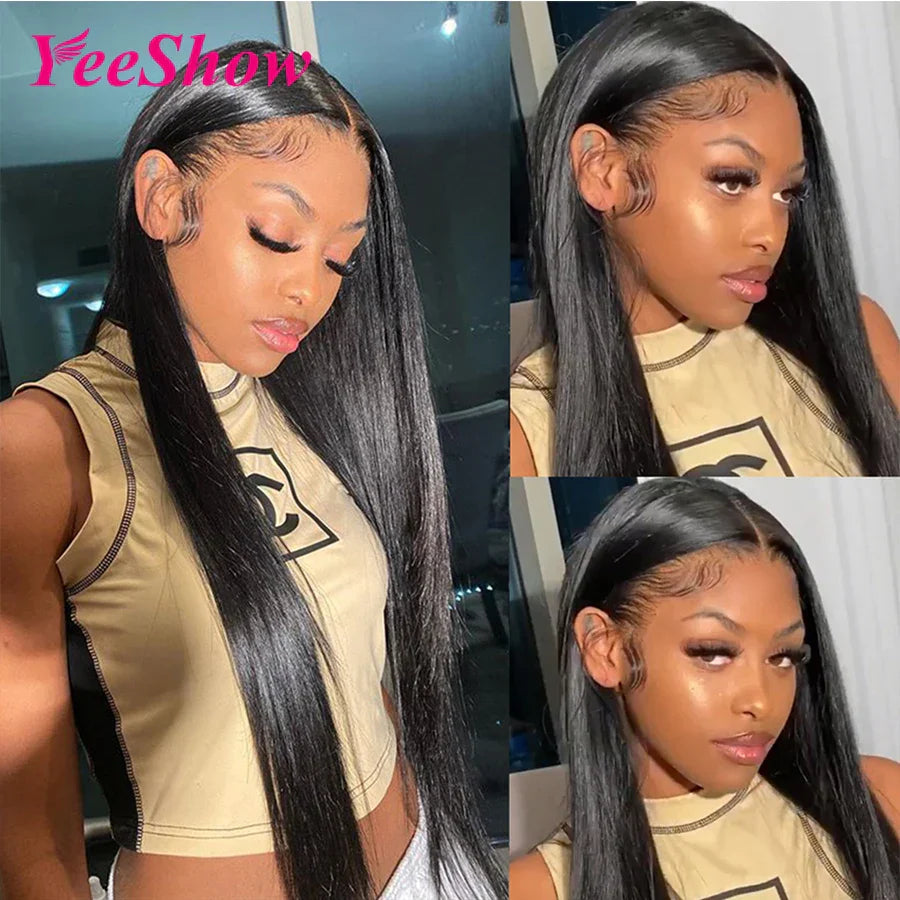 Straight Lace Front Wig  Human Hair