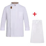 Newest Solid Mens Chef Jacket Short Long Sleeve