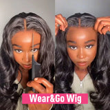 Glueless Wig Human Hair Ready To Wear And