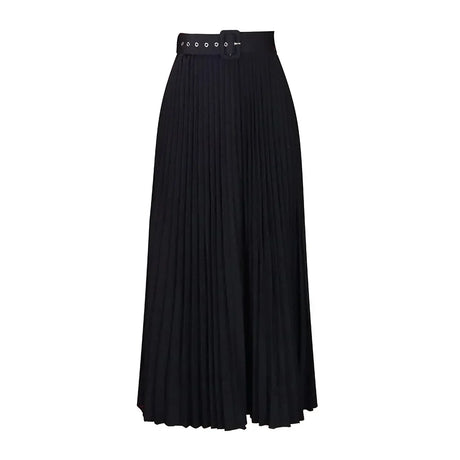 Casual Elegant Solid Color Waistband High Waist Skirt