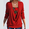 Women Autumn Winter Casual Long Sleeve V-Neck Knitted