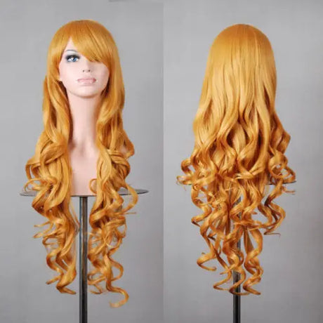 Lady Long Curly Wigs Fashion Cosplay Costume Hair