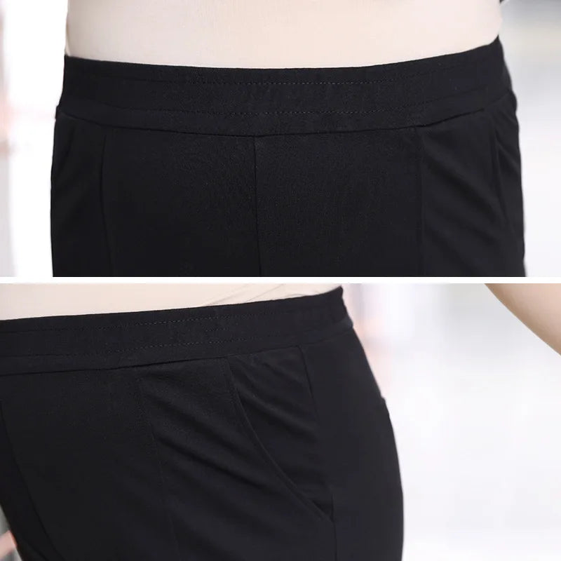 Capris For Women Black White Leggings Casual Summer