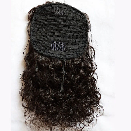 Human Hair Extensions Draw String Ponytails Jerry Afro