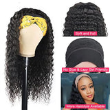 Deep Wave Headband Scarf Wig For Women Brazilian