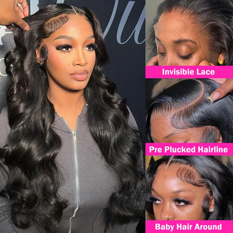 Body Wave 13X4 13X6 Hd Lace Front Human