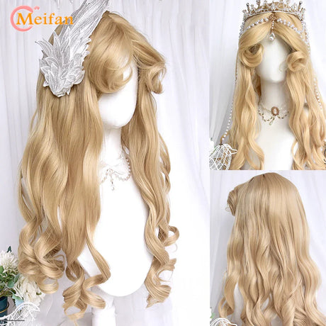 Meifan Long Lolita Ombre Harajuku Wig With Bang