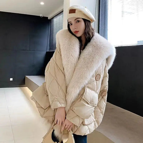 Winter New Women Big Luxury Faux Fox Fur