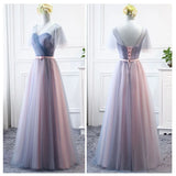 Elegant Chiffon Long Prom Evening Guest Dresses For