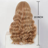 Kalyss Synthetic Inches Ombre Blonde Curly Wavy Wigs