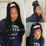 Butterfly Locs Full Lace Braided Wigs Curly Ends