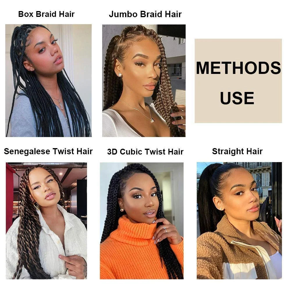 Braiding Hair Pre Stretched Synthetic Braid Extensions Jumbo