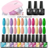 Gel Nail Polish Set With W