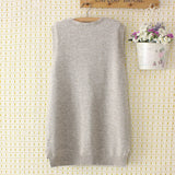 Loose Sweaters Vest Women Clothing 4Xl Loose Fit
