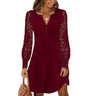 3Xl Lace Lady Long Sleeved Dress Women Clothing