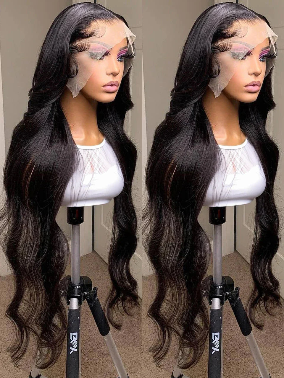 46Inch Body Wave Hd Lace Frontal Wig Human