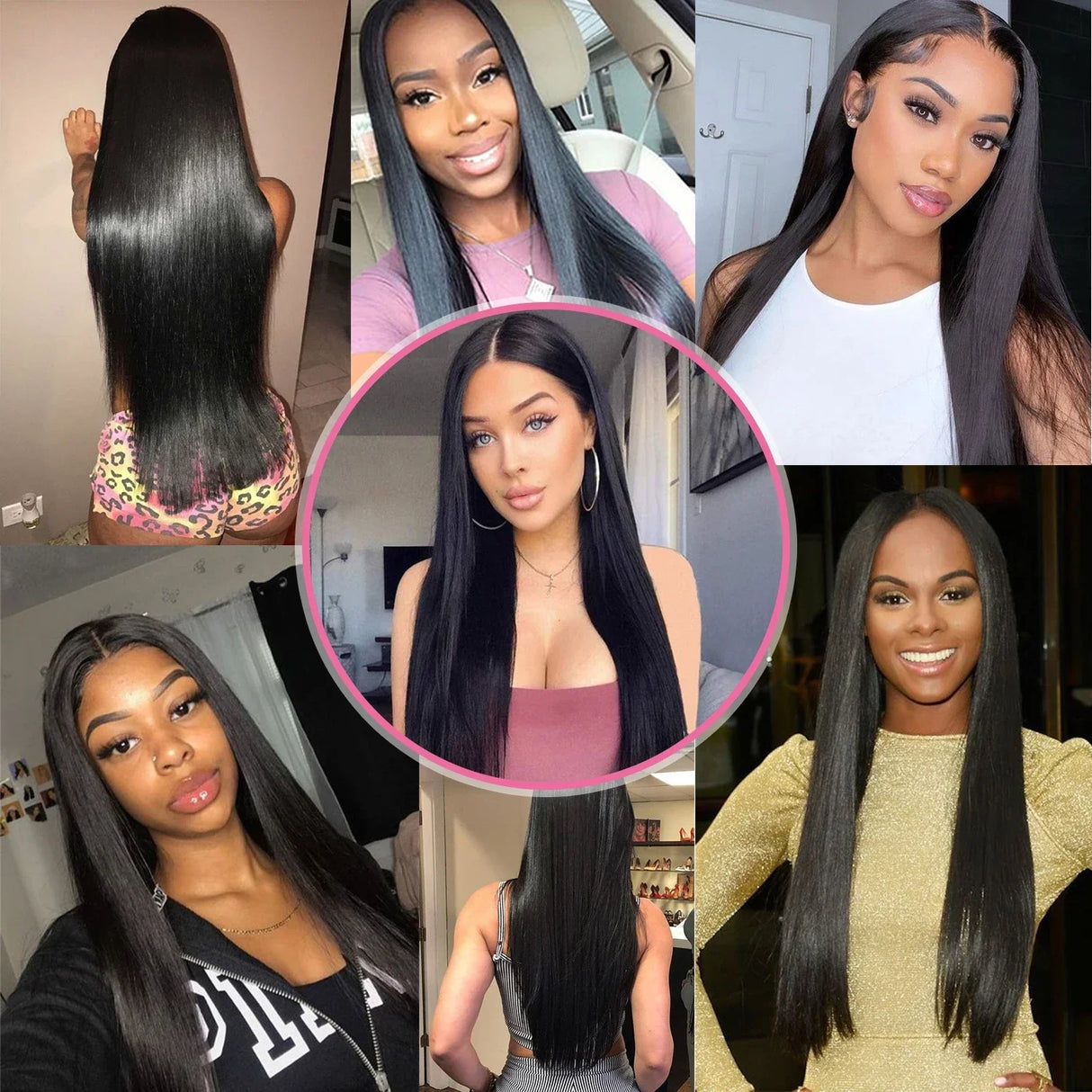 Bone Straight Hair Bundles Salon Natural Hair Extensions