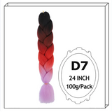 Synthetic Long Jumbo Ombre Braiding Hair For Women