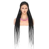 Embroidery Full Double Lace Braided Wigs For