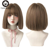 Jhh Wigs Black Short Bob Wig For Girl