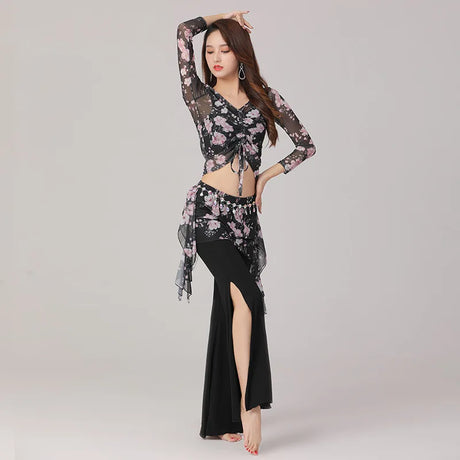 Belly Dance Clothes Set Modern Dance Suit Danse