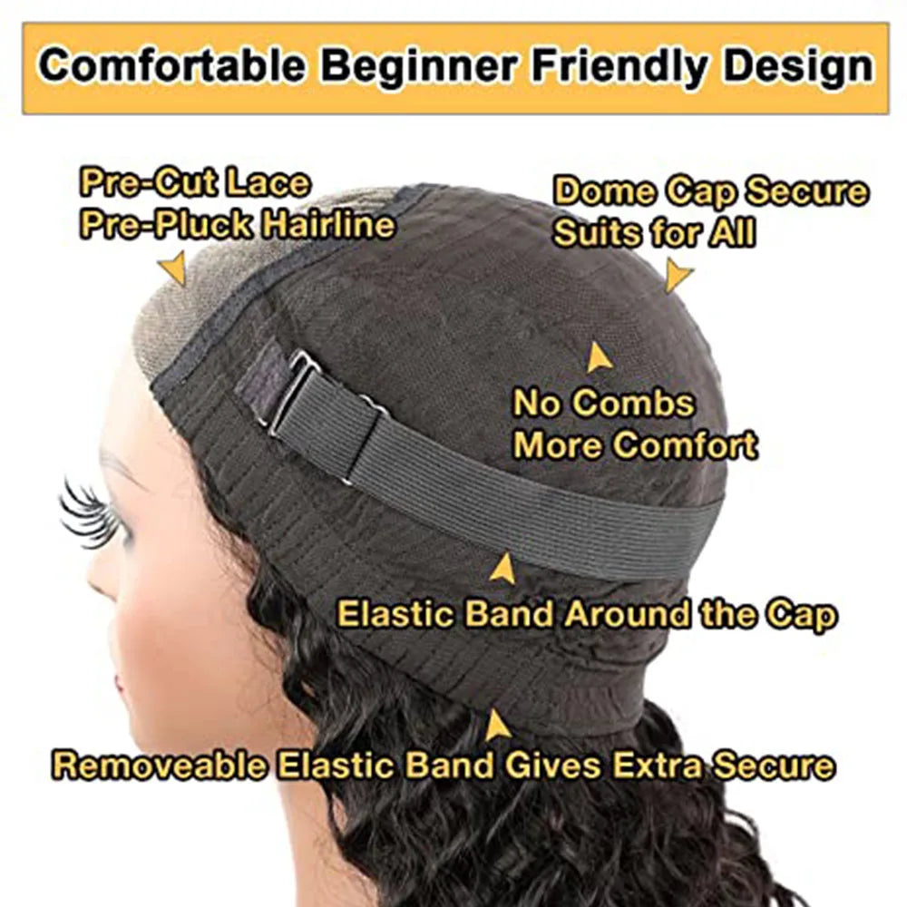 Highlight Blonde Short Bob Glueless Wig Human Hair