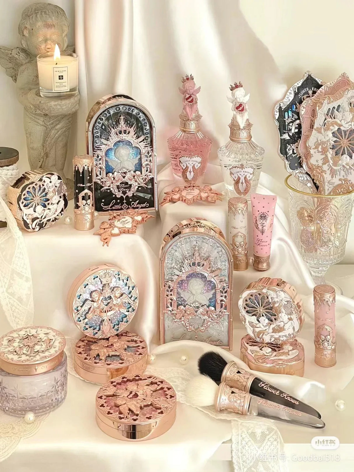 Flower Knows Little Angel Series Hand Holding Mirror