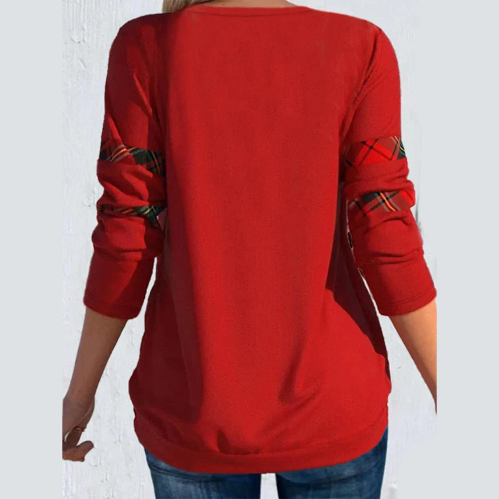 Women Autumn Winter Casual Long Sleeve V-Neck Knitted