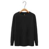 Fall Winter 100Kg Simple O-Neck Jacquard Knit Sweater