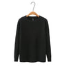 Fall Winter 100Kg Simple O-Neck Jacquard Knit Sweater