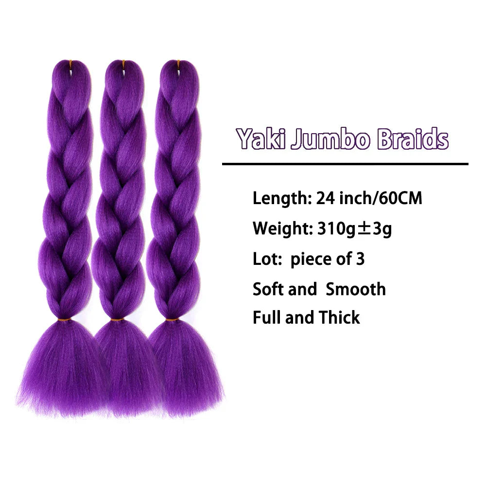 Jumbo Braids Hair Extension Inches Pcs/Lot Synthetic Yaki