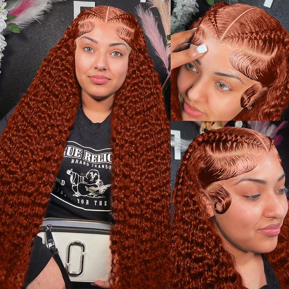 Curly Ginger Orange X Hd Lace Front