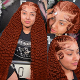 Curly Ginger Orange X Hd Lace Front