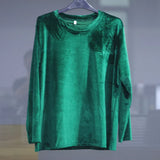 Spring Long Sleeve Loose Early Autumn T-Shirt Women
