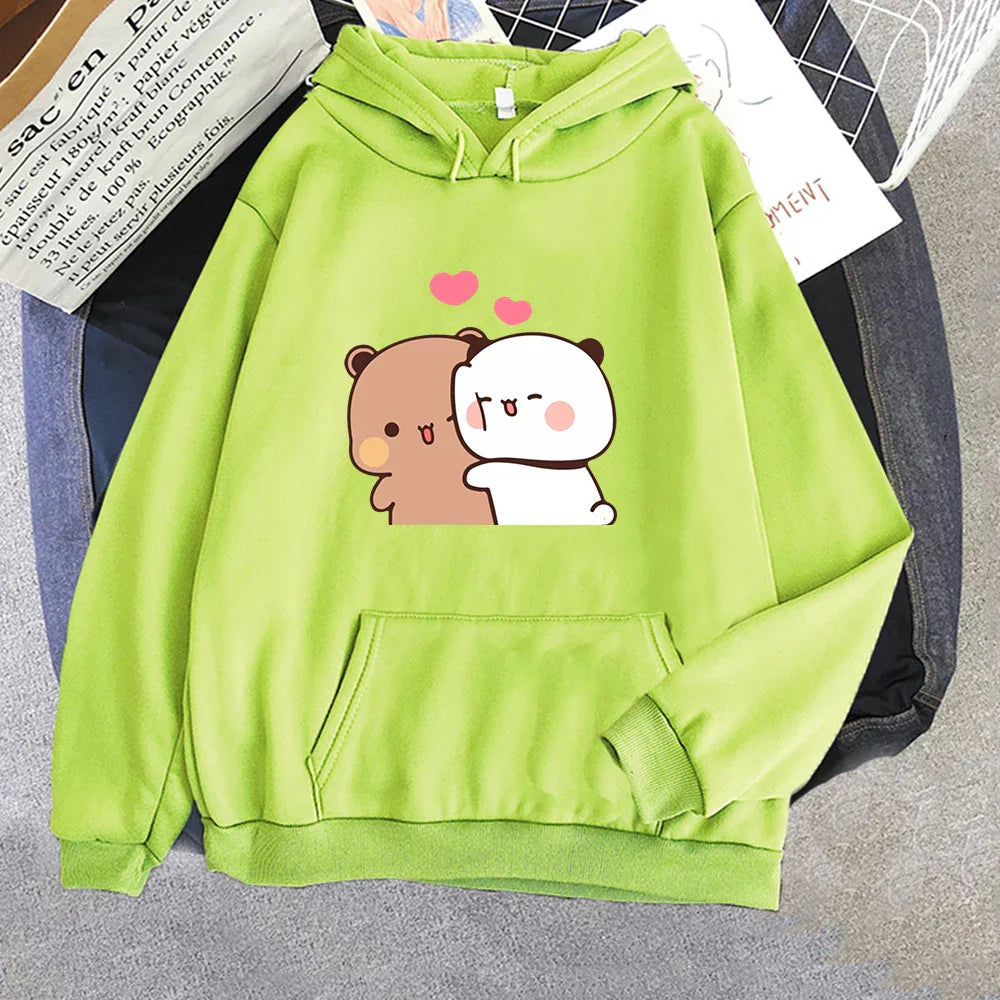 Cartoon Panda Bubu And Dudu Women Hoodie Sweatshirt