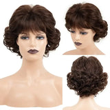 Women'S Fashion Short Synthetic Wigs Pixie Cut Blonde